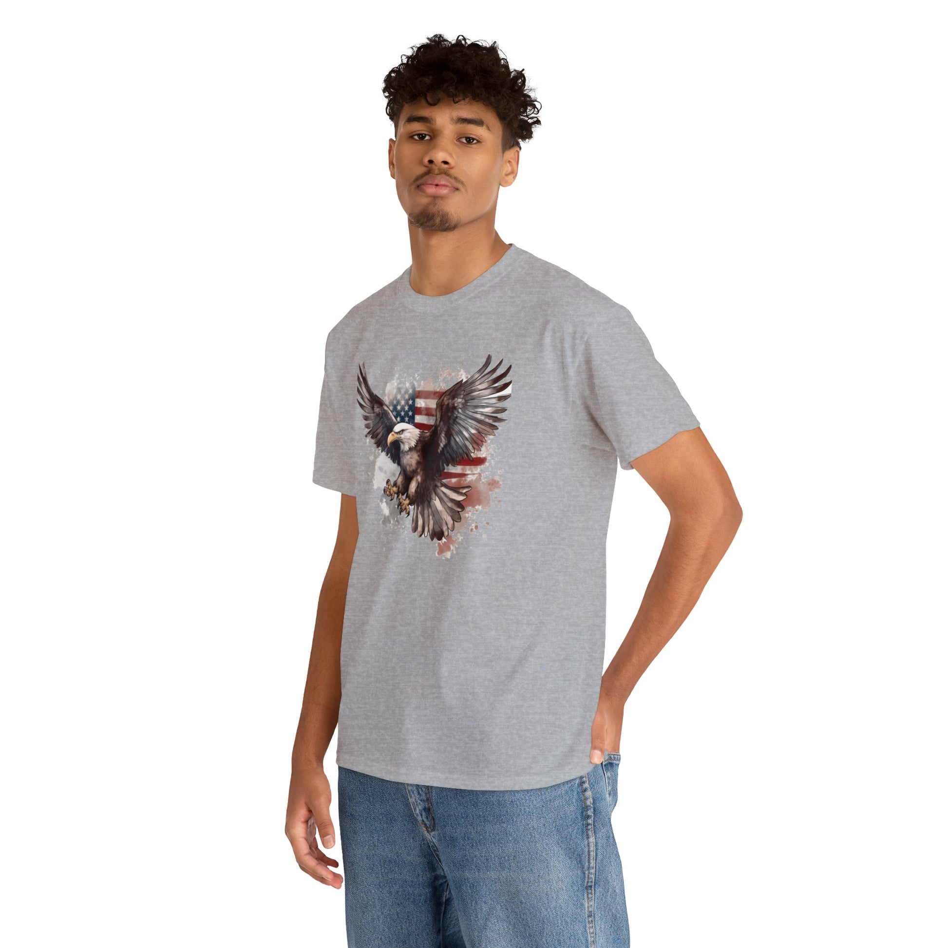 Freedom Eagle in Flight Unisex T-Shirt - PatriotDepot.com