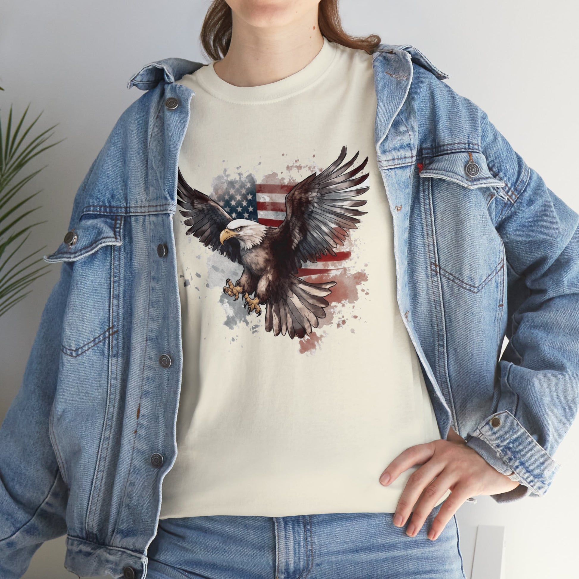 Freedom Eagle in Flight Unisex T-Shirt - PatriotDepot.com