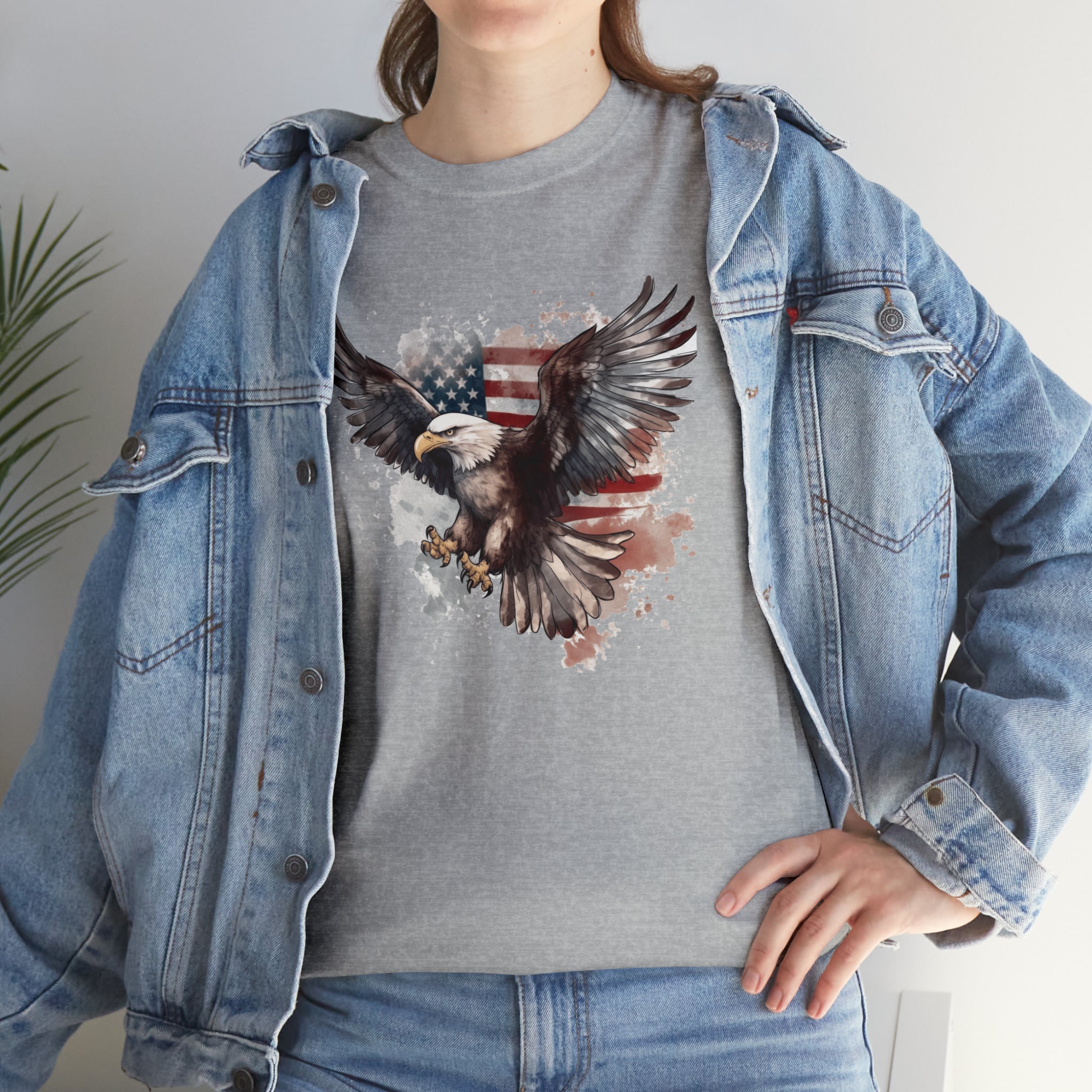 Freedom Eagle in Flight Unisex T-Shirt - PatriotDepot.com