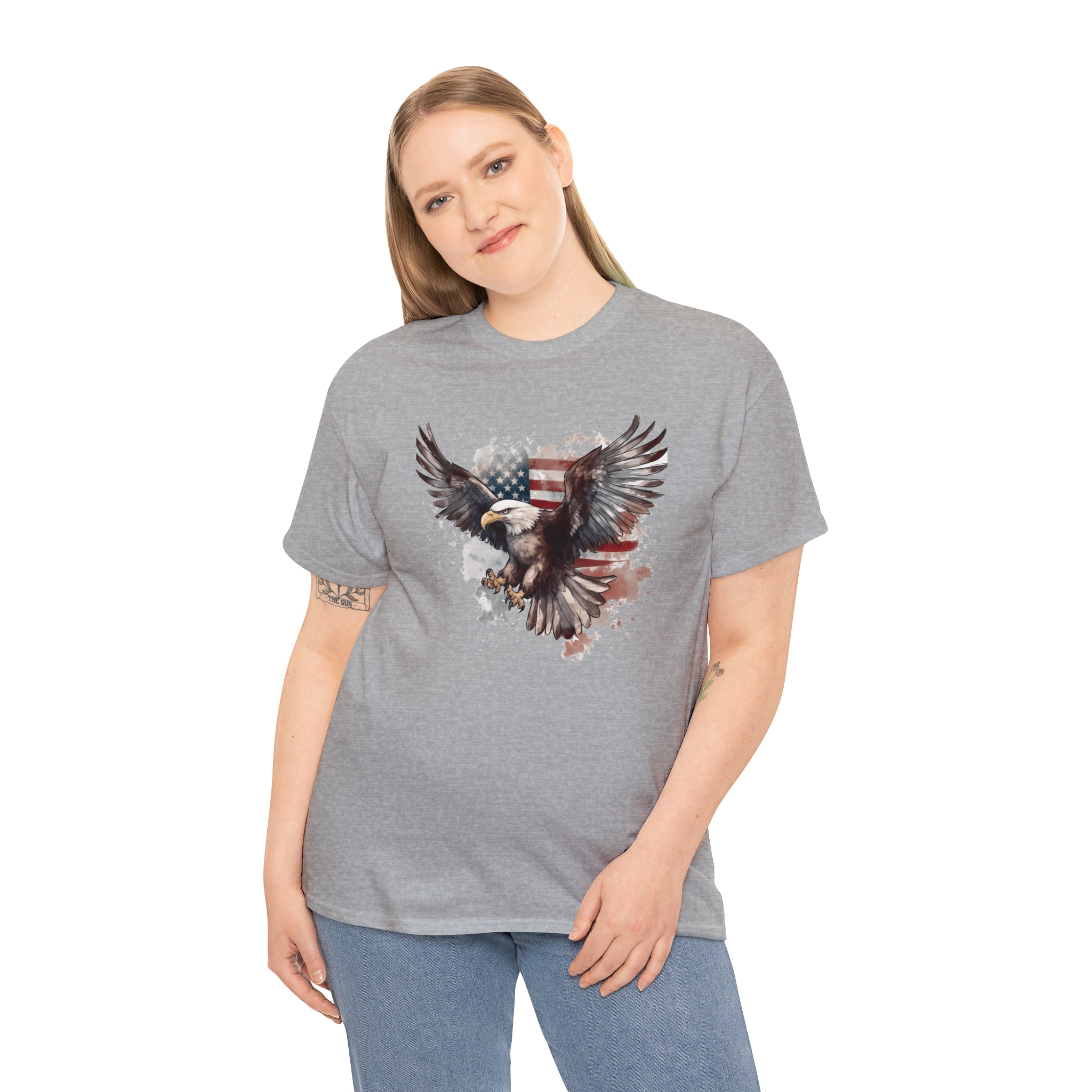 Freedom Eagle in Flight Unisex T-Shirt - PatriotDepot.com
