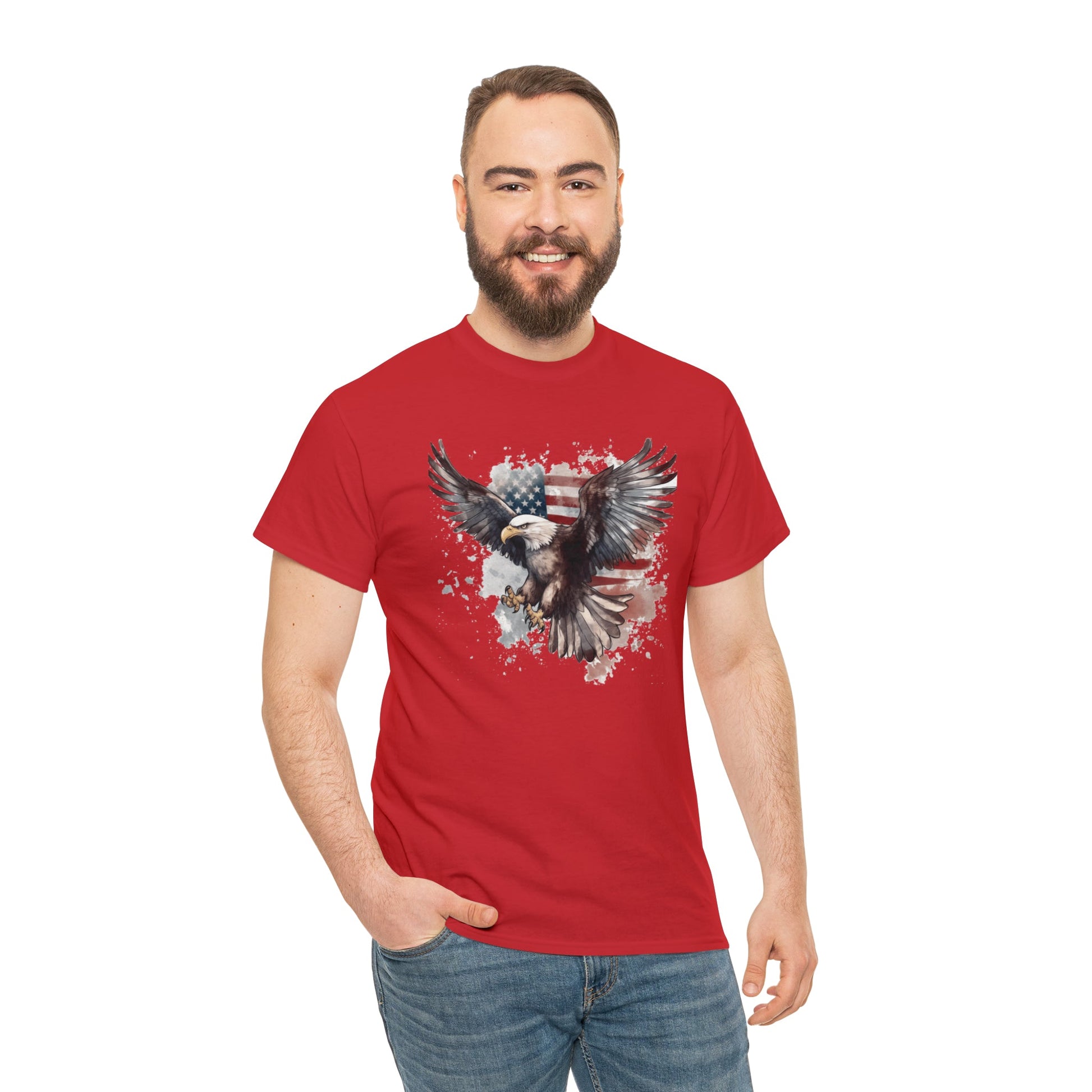 Freedom Eagle in Flight Unisex T-Shirt - PatriotDepot.com