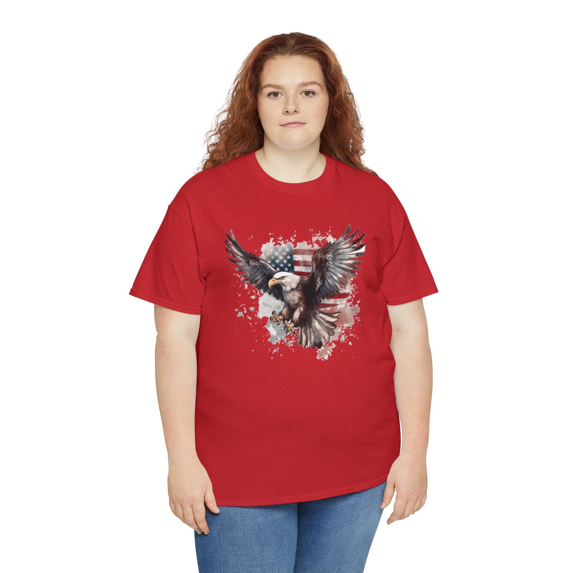 Freedom Eagle in Flight Unisex T-Shirt - PatriotDepot.com