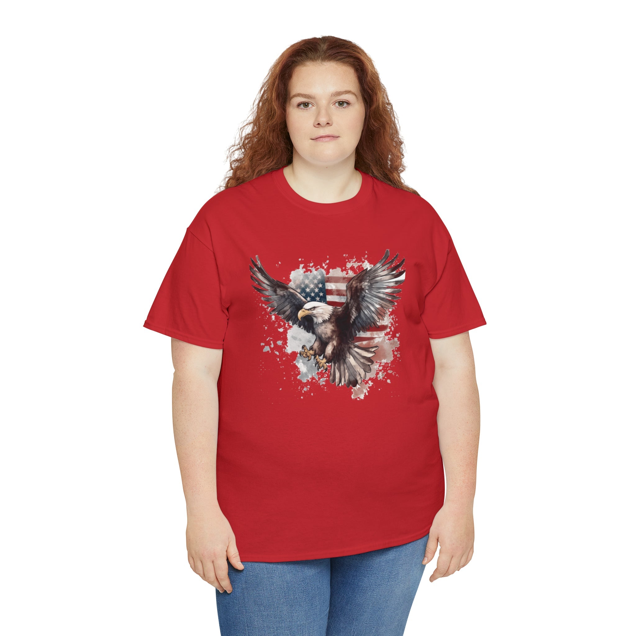 Freedom Eagle in Flight Unisex T-Shirt - PatriotDepot.com