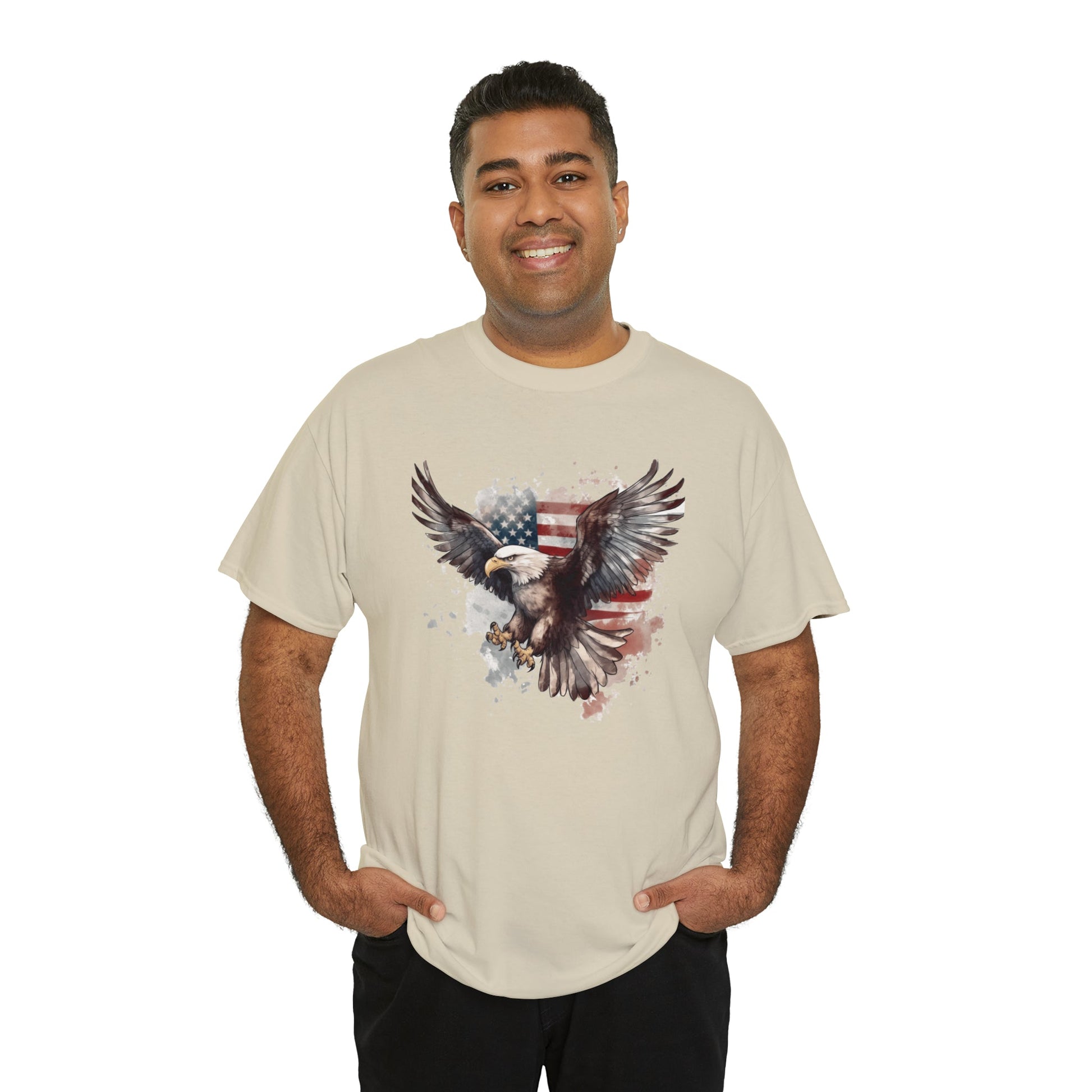 Freedom Eagle in Flight Unisex T-Shirt - PatriotDepot.com