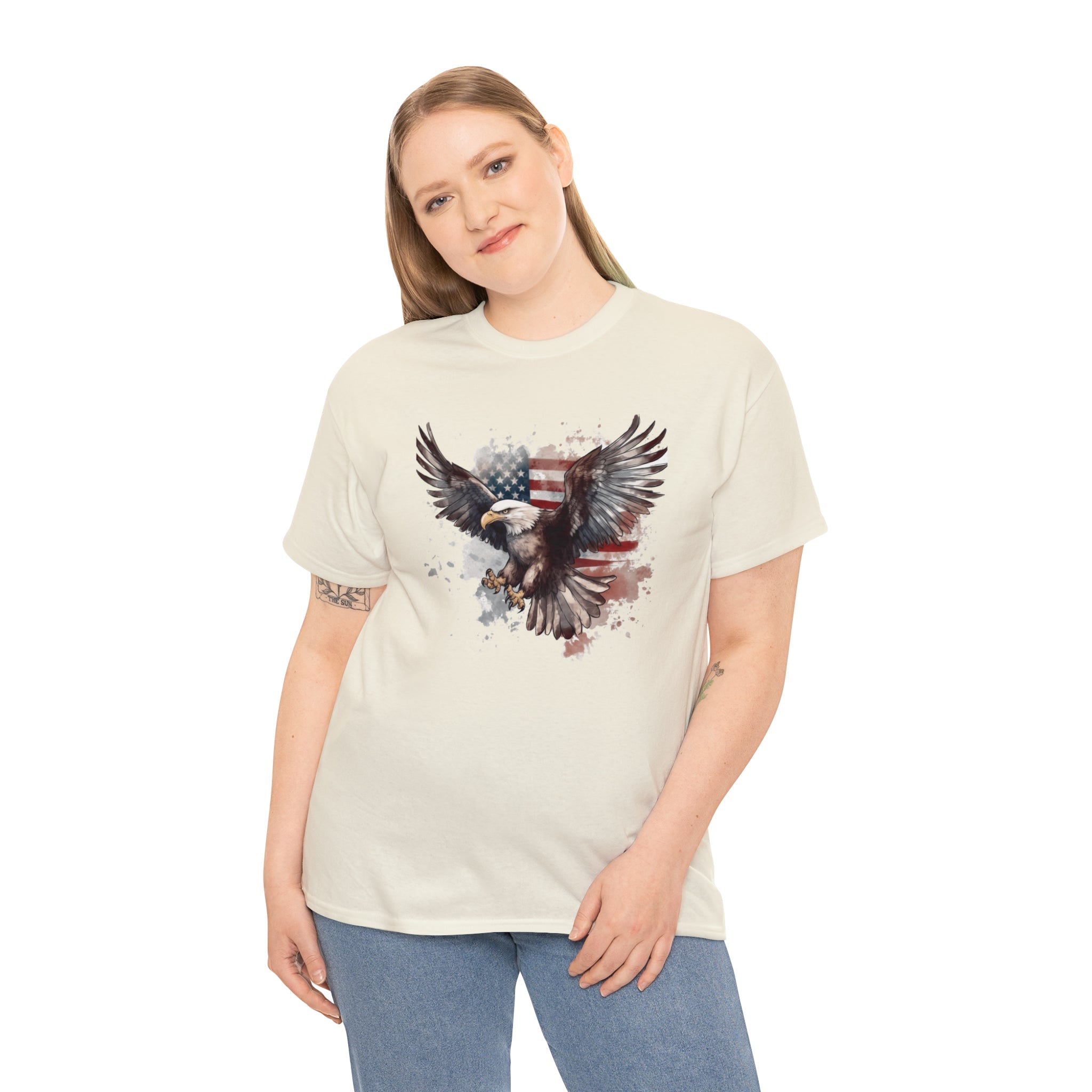 Freedom Eagle in Flight Unisex T-Shirt - PatriotDepot.com