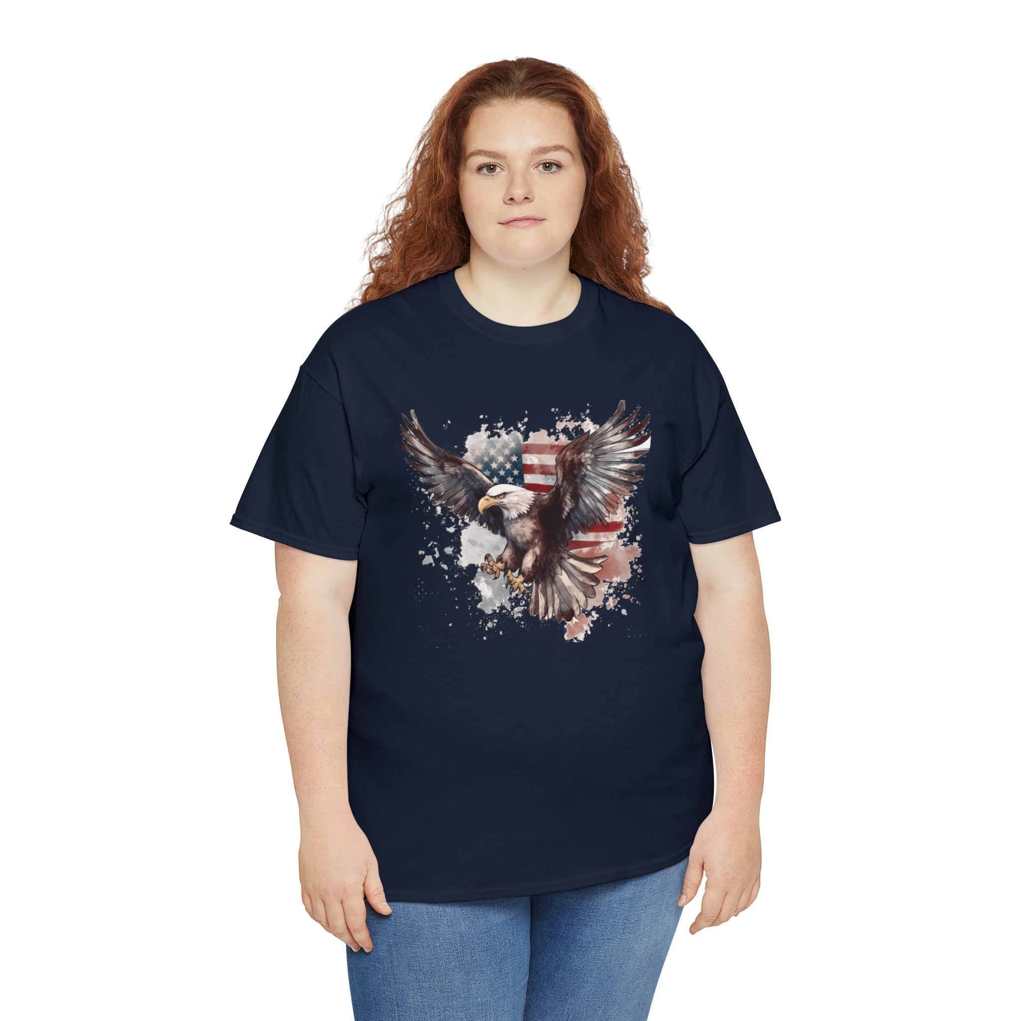 Freedom Eagle in Flight Unisex T-Shirt - PatriotDepot.com