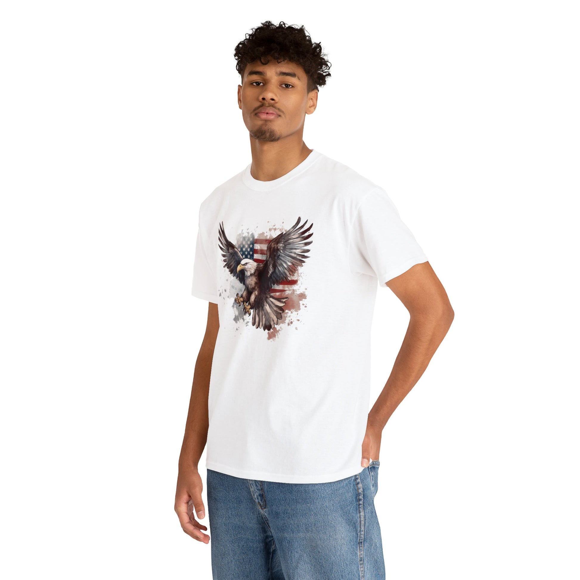Freedom Eagle in Flight Unisex T-Shirt - PatriotDepot.com