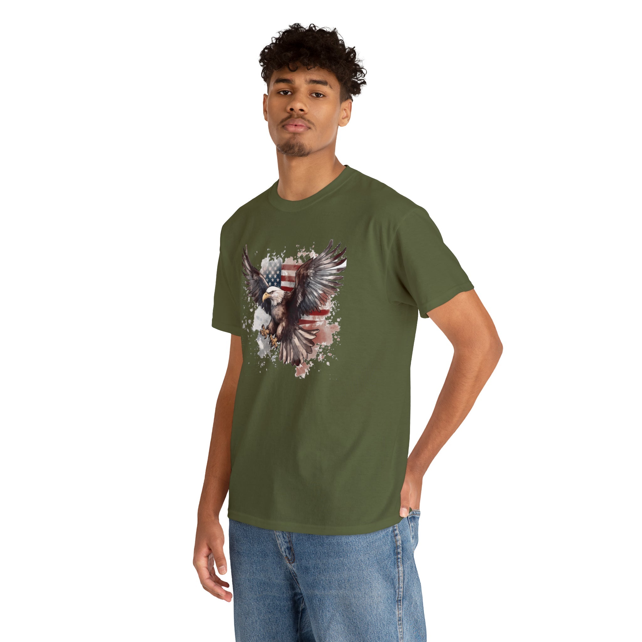 Freedom Eagle in Flight Unisex T-Shirt - PatriotDepot.com