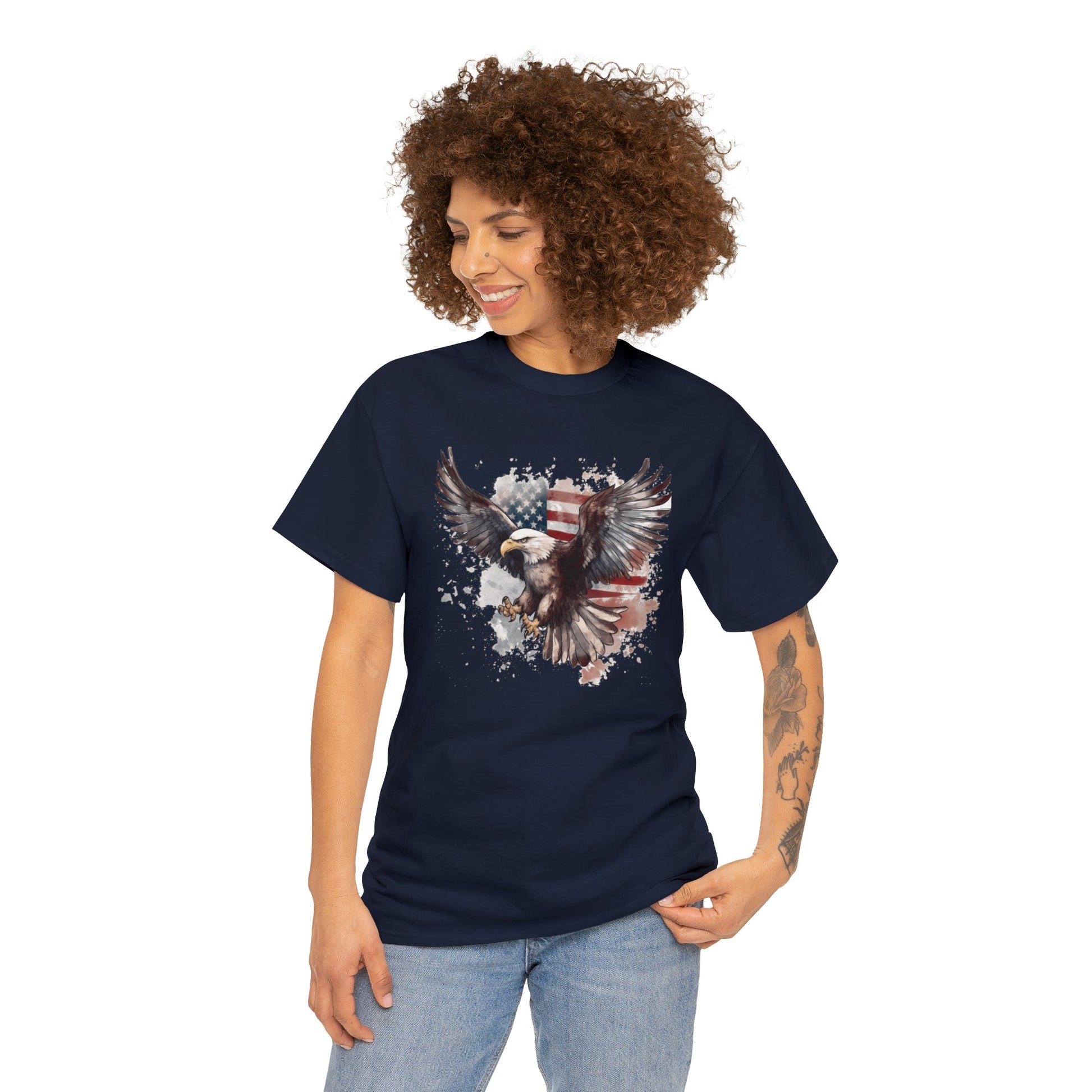 Freedom Eagle in Flight Unisex T-Shirt - PatriotDepot.com