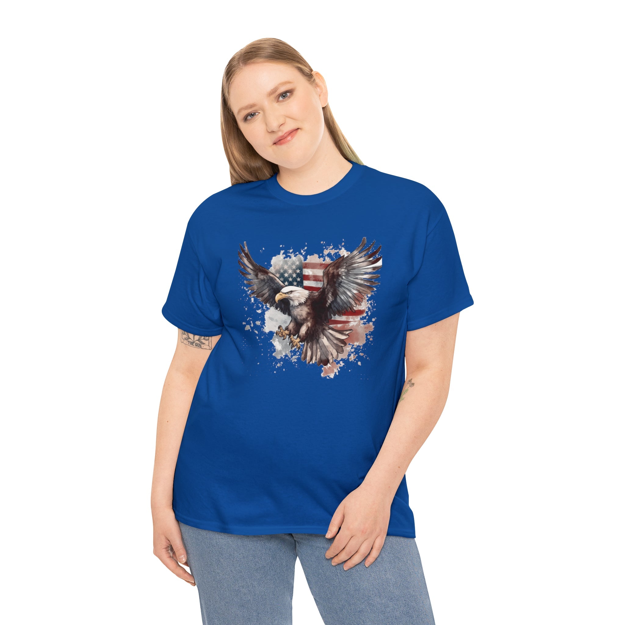Freedom Eagle in Flight Unisex T-Shirt - PatriotDepot.com