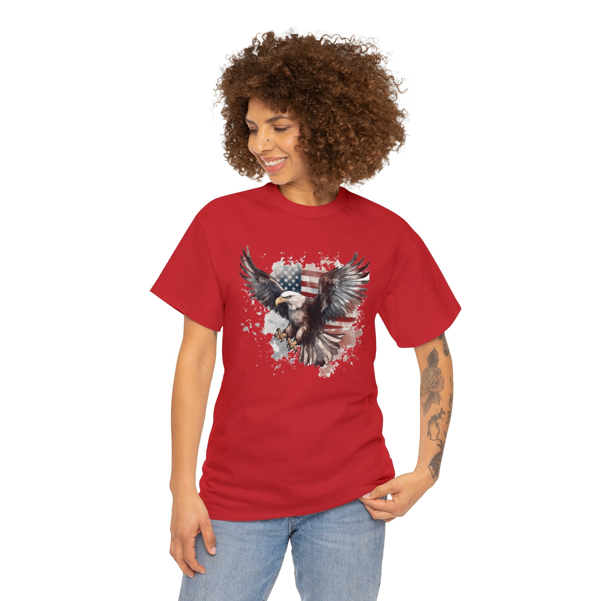 Freedom Eagle in Flight Unisex T-Shirt - PatriotDepot.com