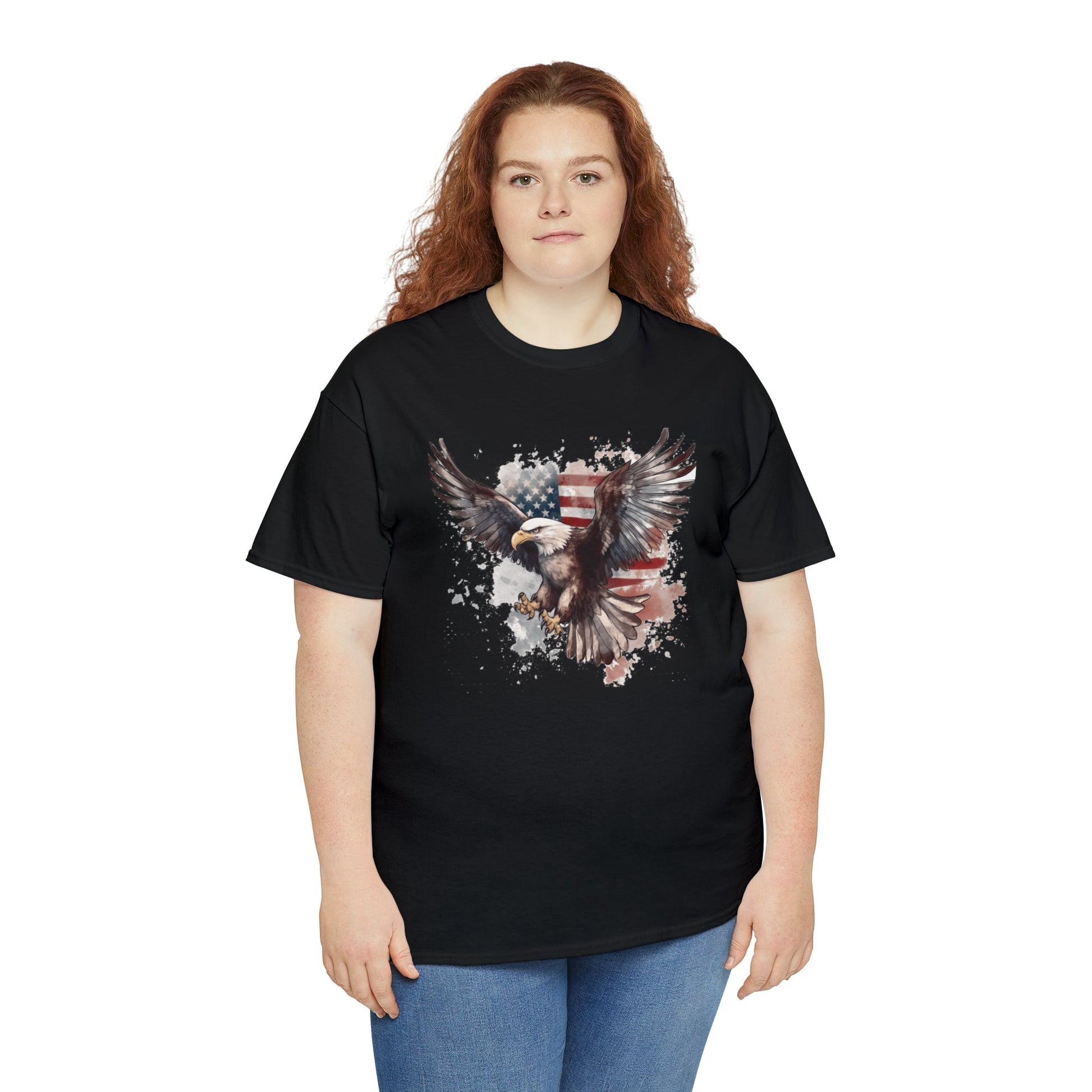 Freedom Eagle in Flight Unisex T-Shirt - PatriotDepot.com