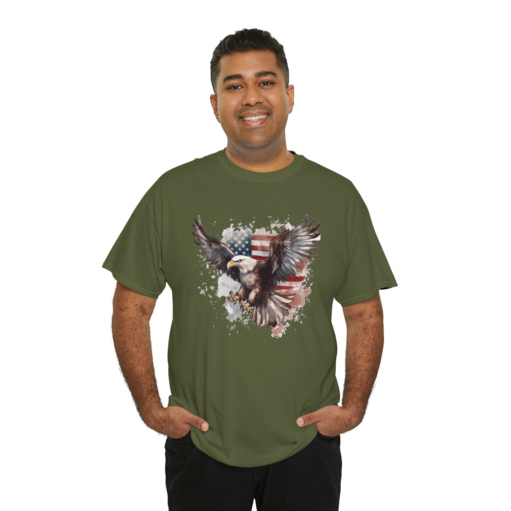 Freedom Eagle in Flight Unisex T-Shirt - PatriotDepot.com