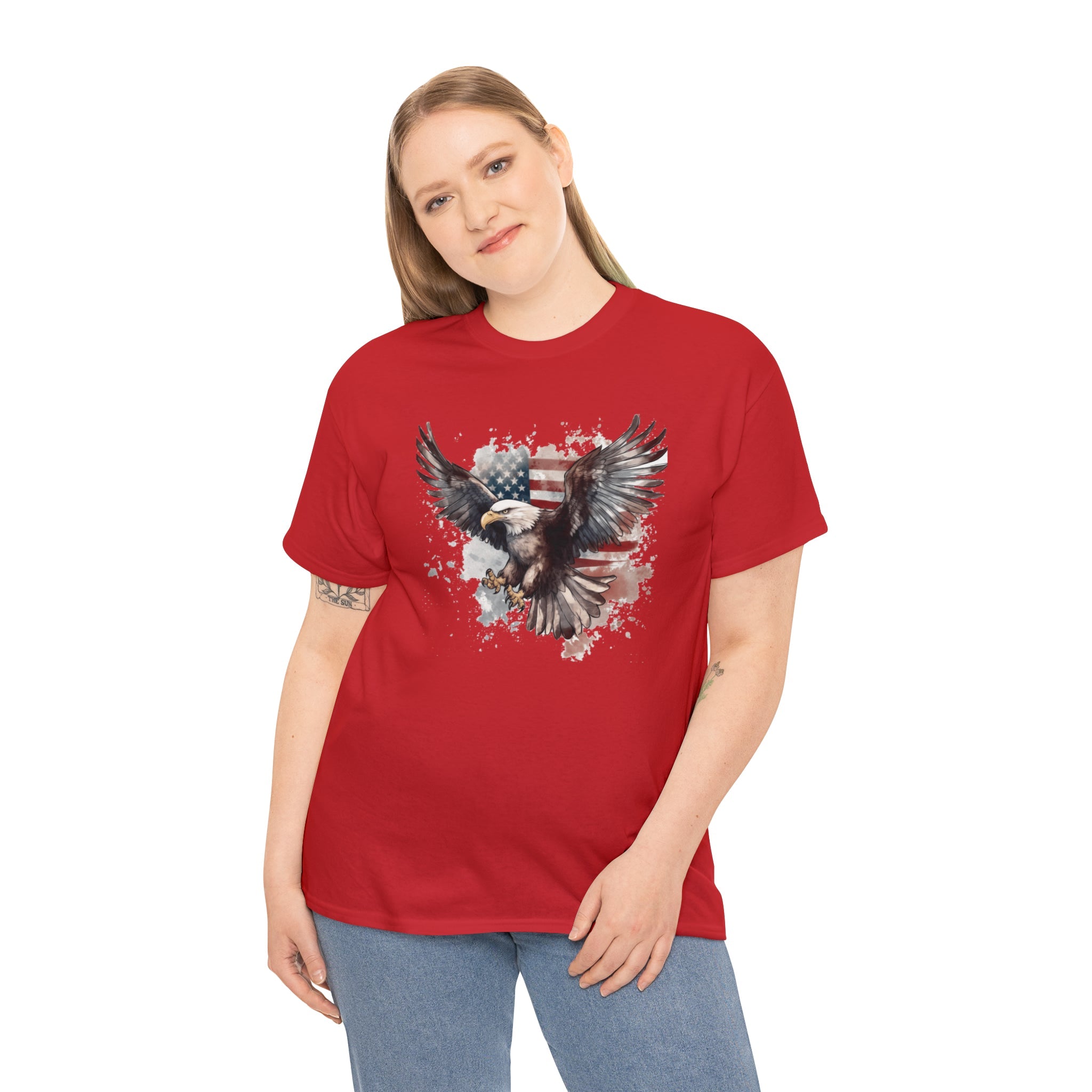 Freedom Eagle in Flight Unisex T-Shirt - PatriotDepot.com