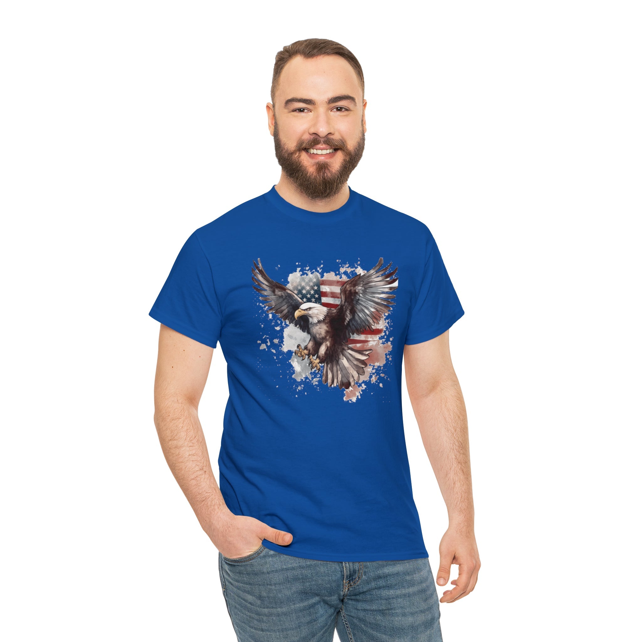 Freedom Eagle in Flight Unisex T-Shirt - PatriotDepot.com