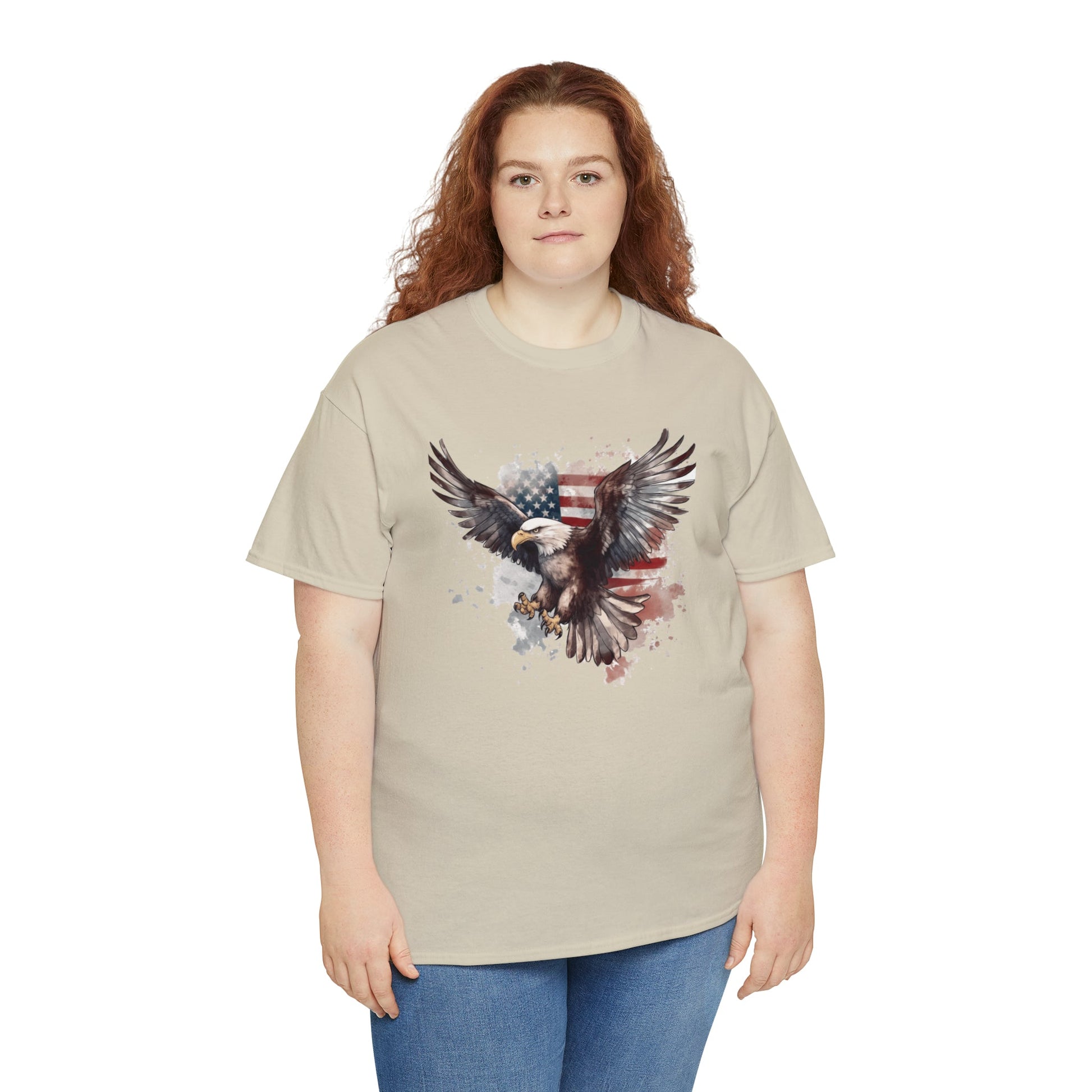 Freedom Eagle in Flight Unisex T-Shirt - PatriotDepot.com