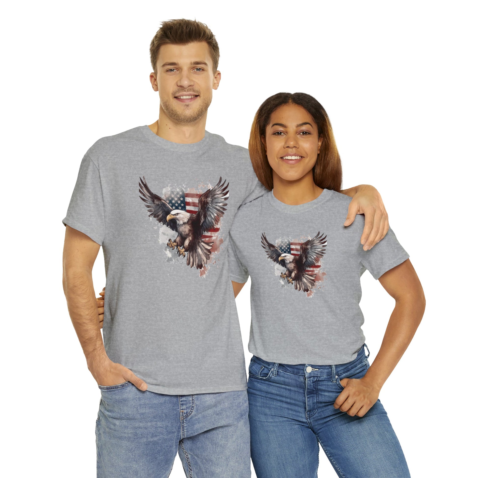 Freedom Eagle in Flight Unisex T-Shirt - PatriotDepot.com