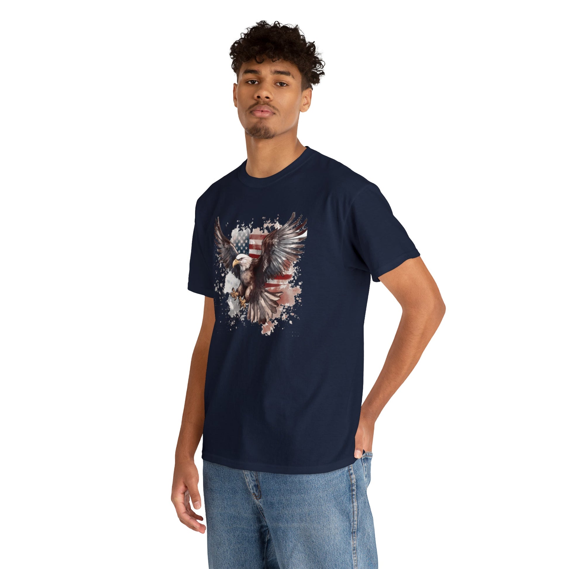 Freedom Eagle in Flight Unisex T-Shirt - PatriotDepot.com