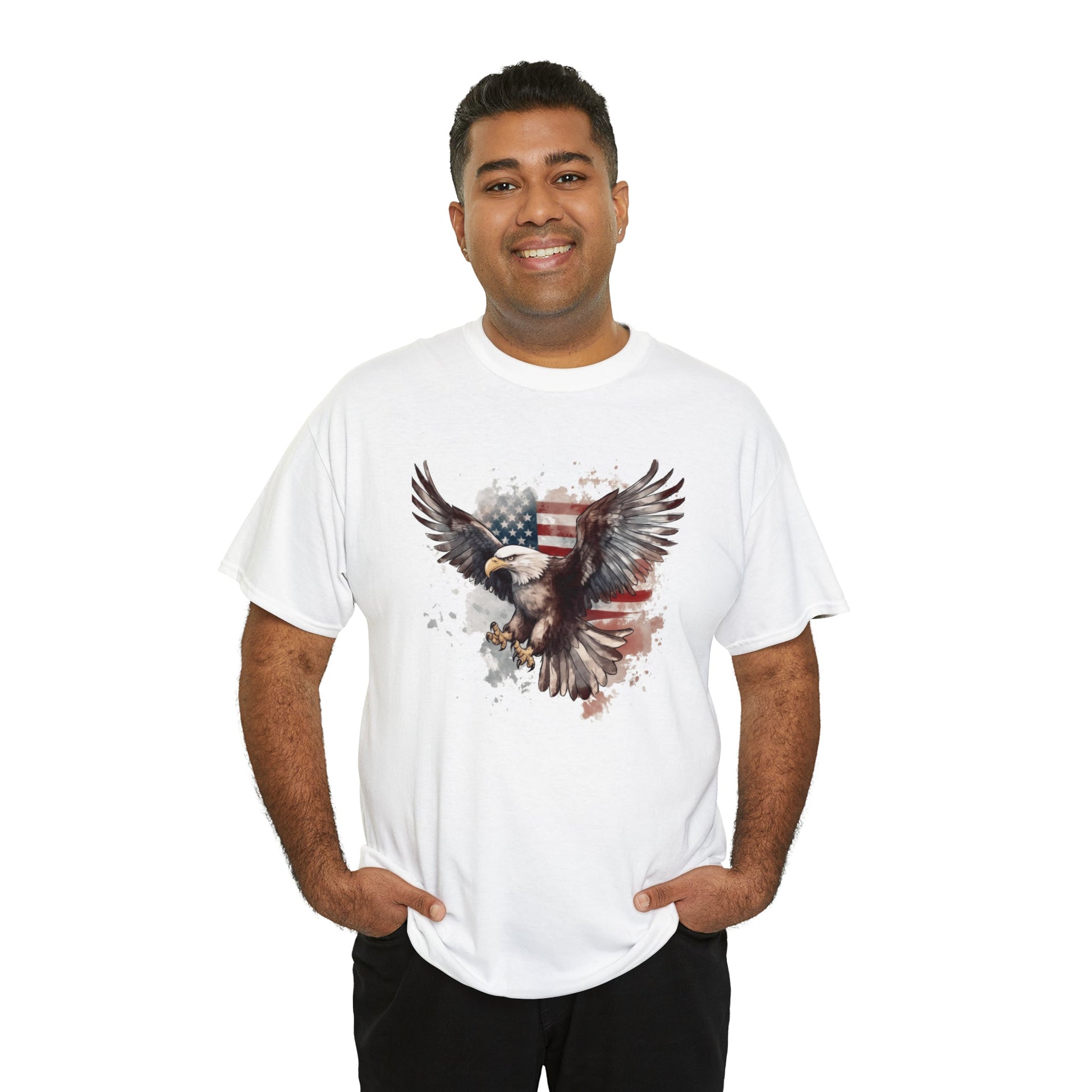 Freedom Eagle in Flight Unisex T-Shirt - PatriotDepot.com