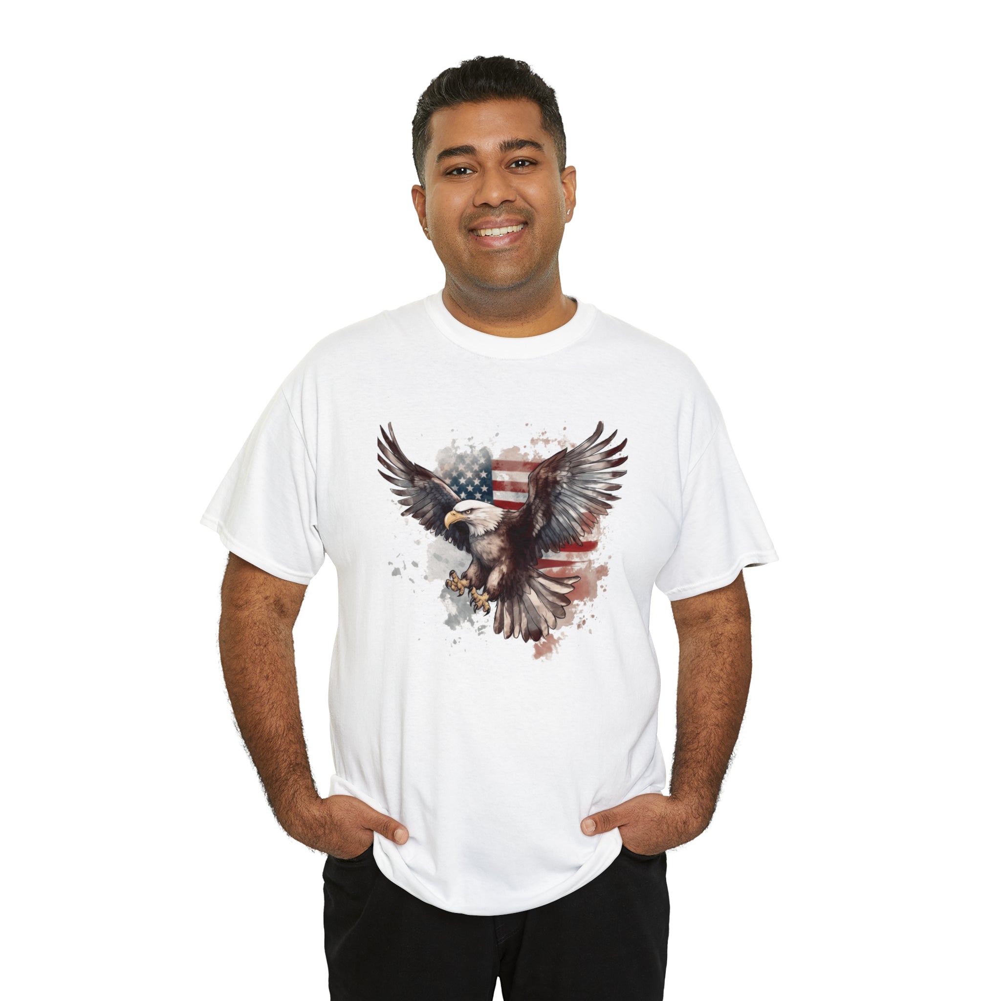 Freedom Eagle in Flight Unisex T-Shirt - PatriotDepot.com