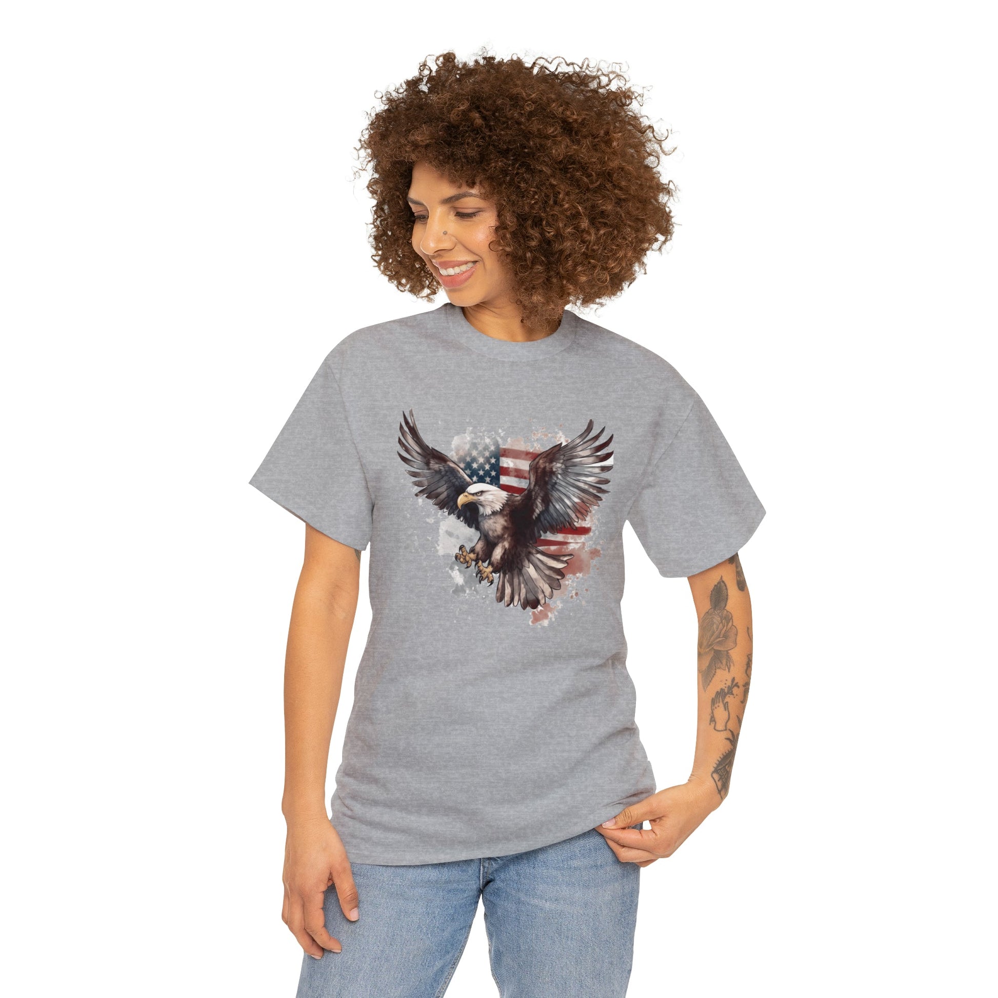 Freedom Eagle in Flight Unisex T-Shirt - PatriotDepot.com