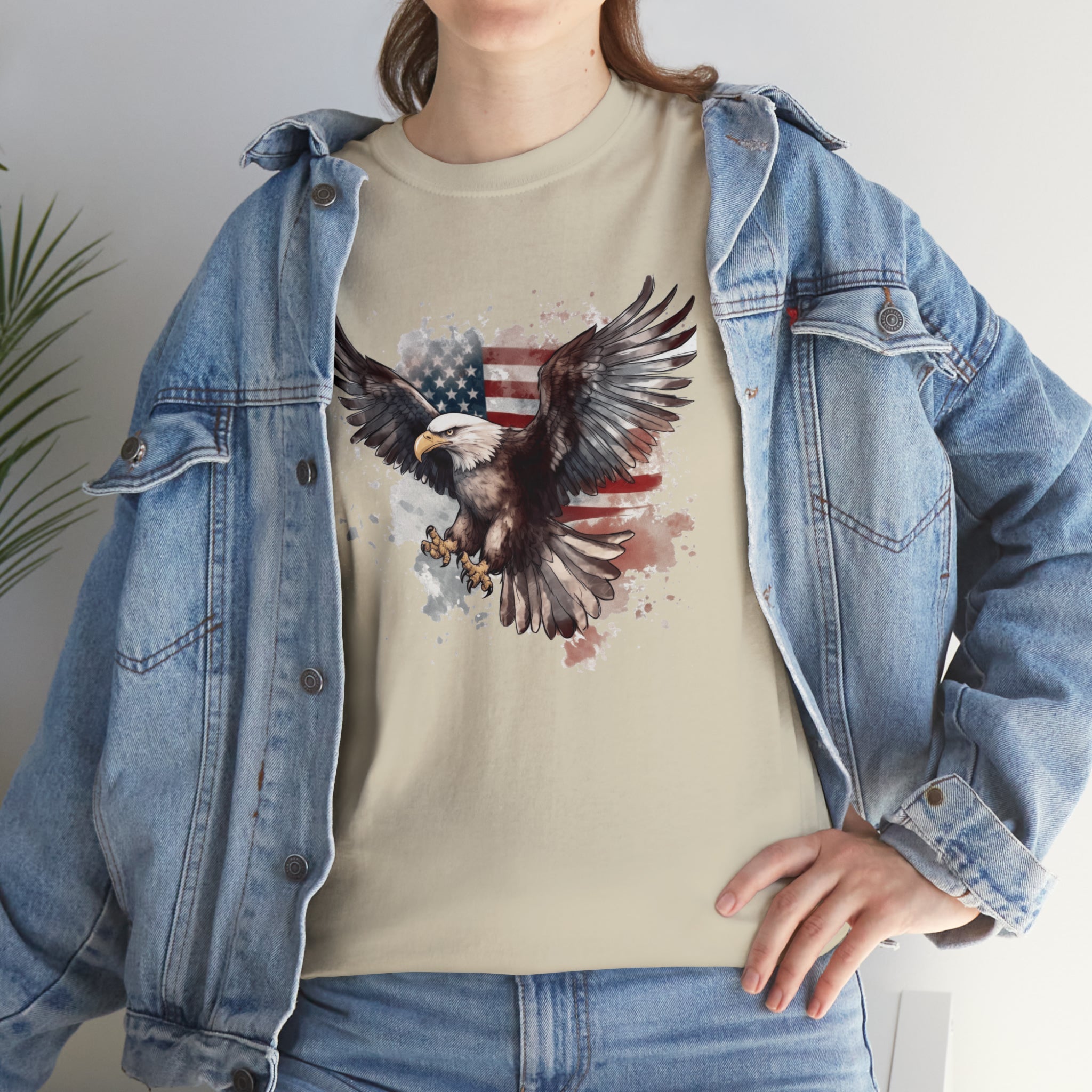 Freedom Eagle in Flight Unisex T-Shirt - PatriotDepot.com