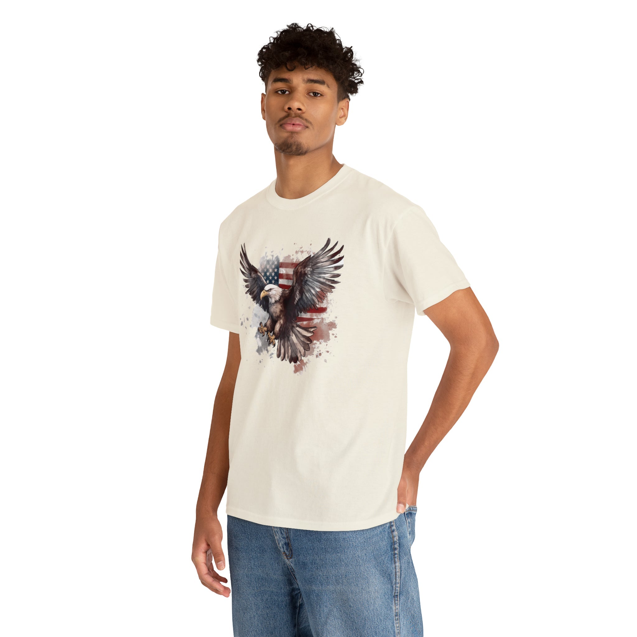 Freedom Eagle in Flight Unisex T-Shirt - PatriotDepot.com