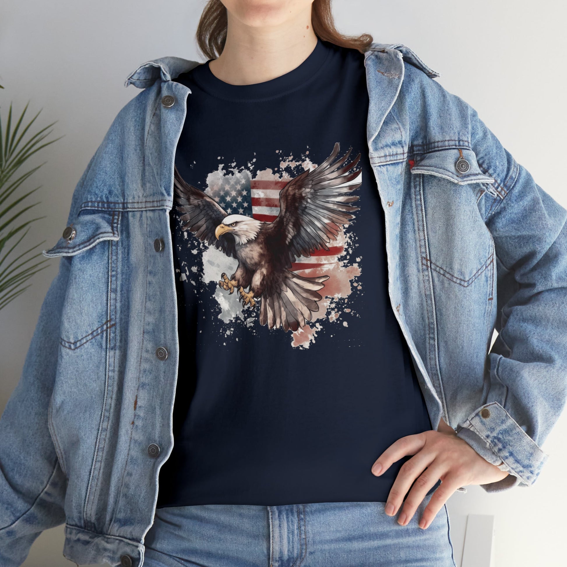 Freedom Eagle in Flight Unisex T-Shirt - PatriotDepot.com