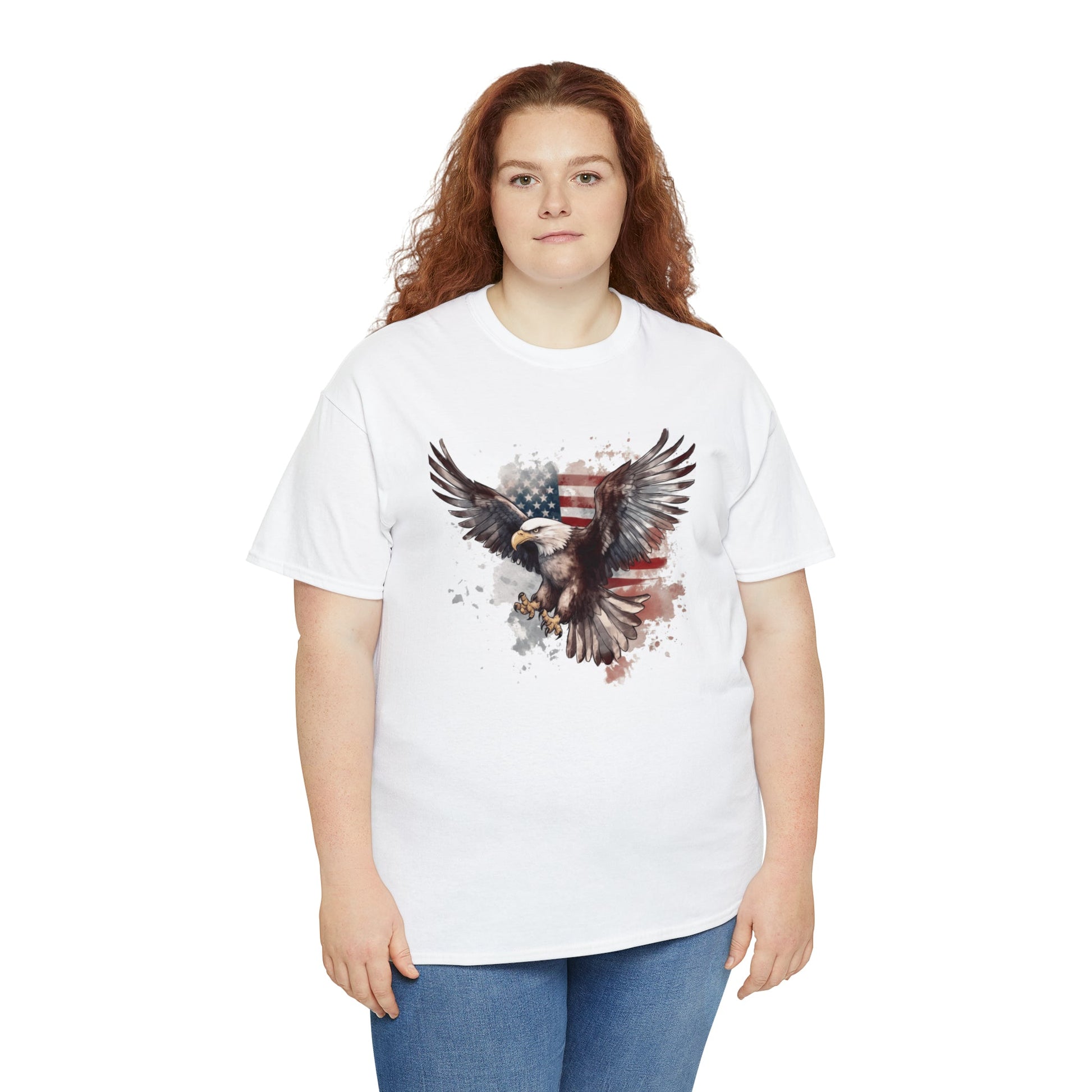 Freedom Eagle in Flight Unisex T-Shirt - PatriotDepot.com