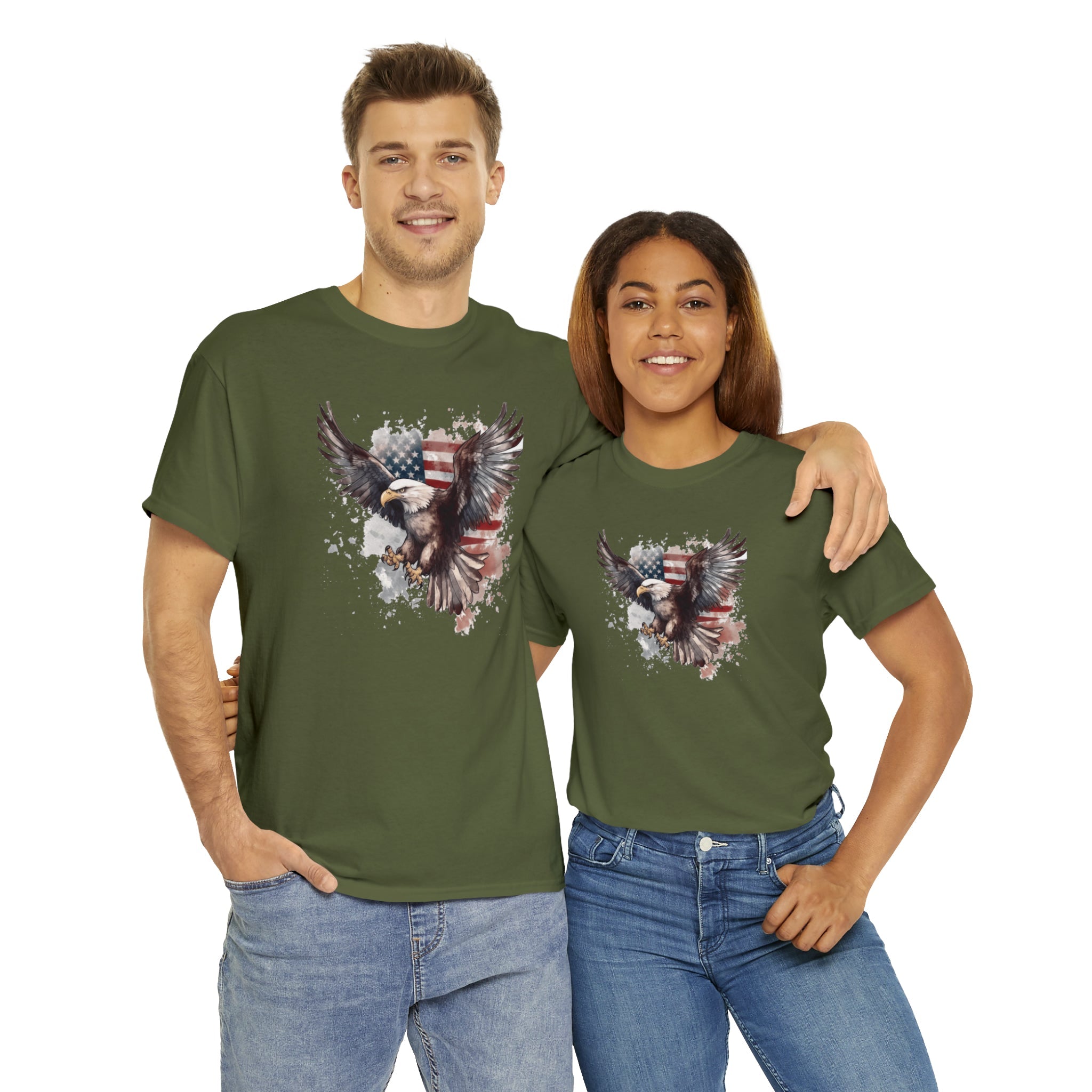 Freedom Eagle in Flight Unisex T-Shirt - PatriotDepot.com