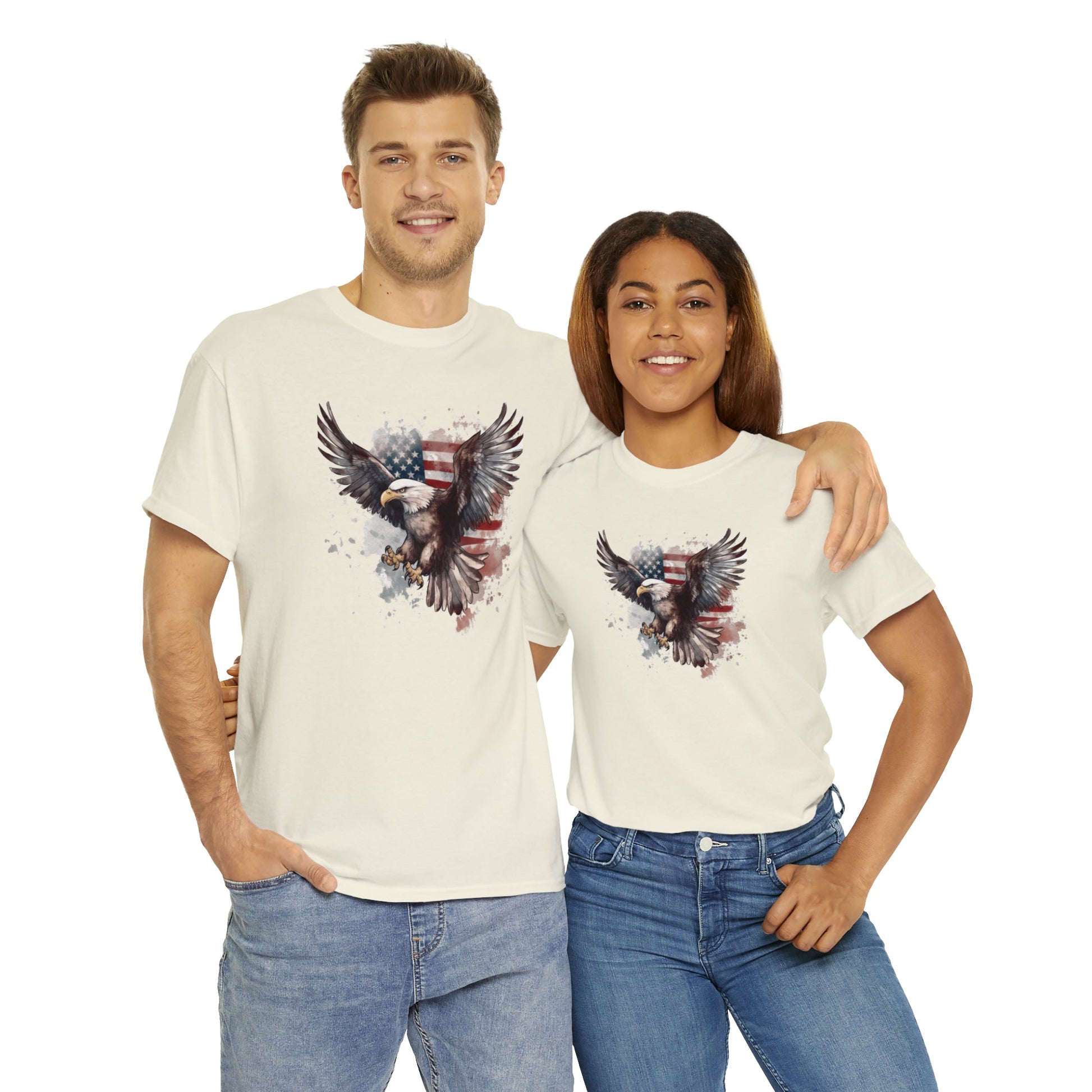 Freedom Eagle in Flight Unisex T-Shirt - PatriotDepot.com