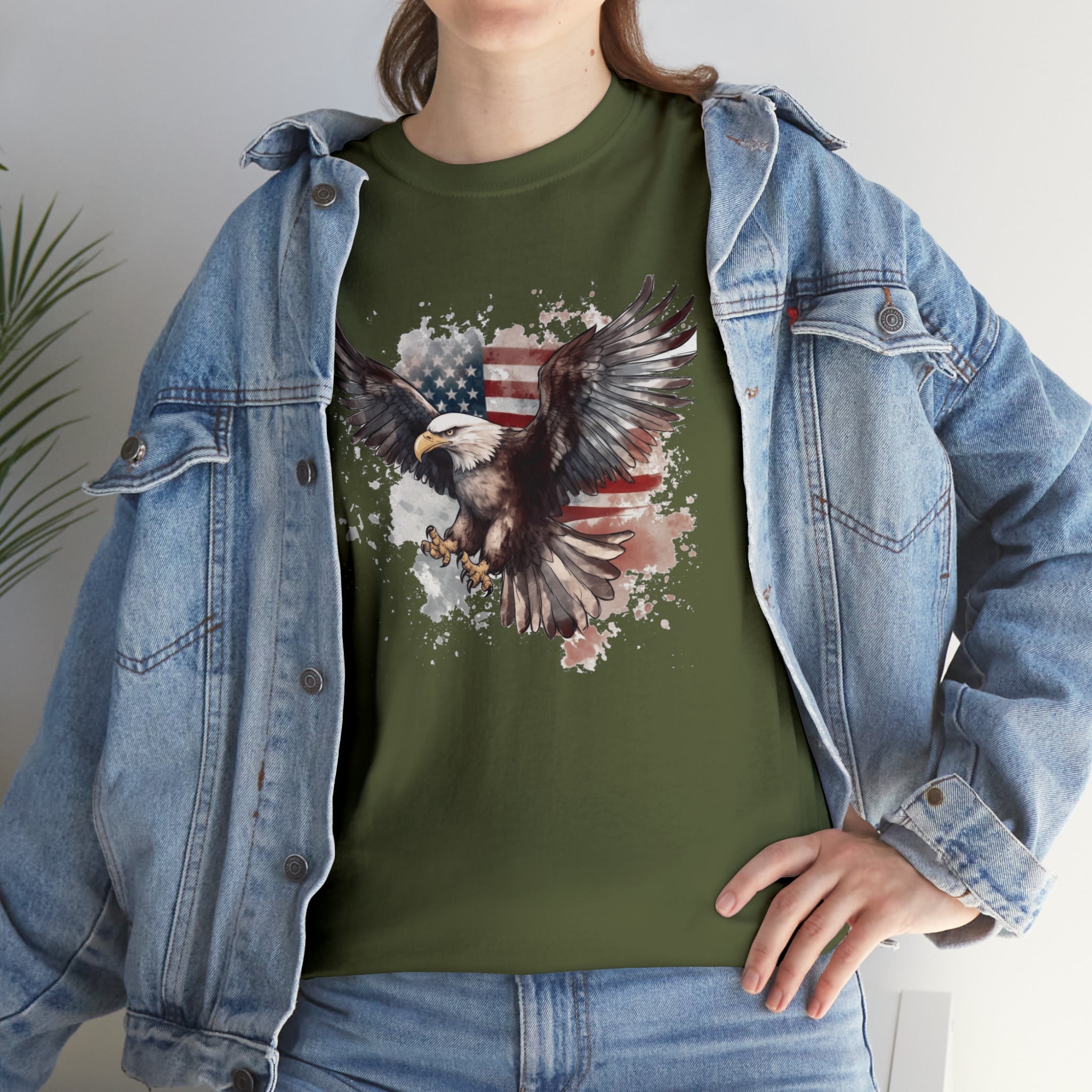 Freedom Eagle in Flight Unisex T-Shirt - PatriotDepot.com
