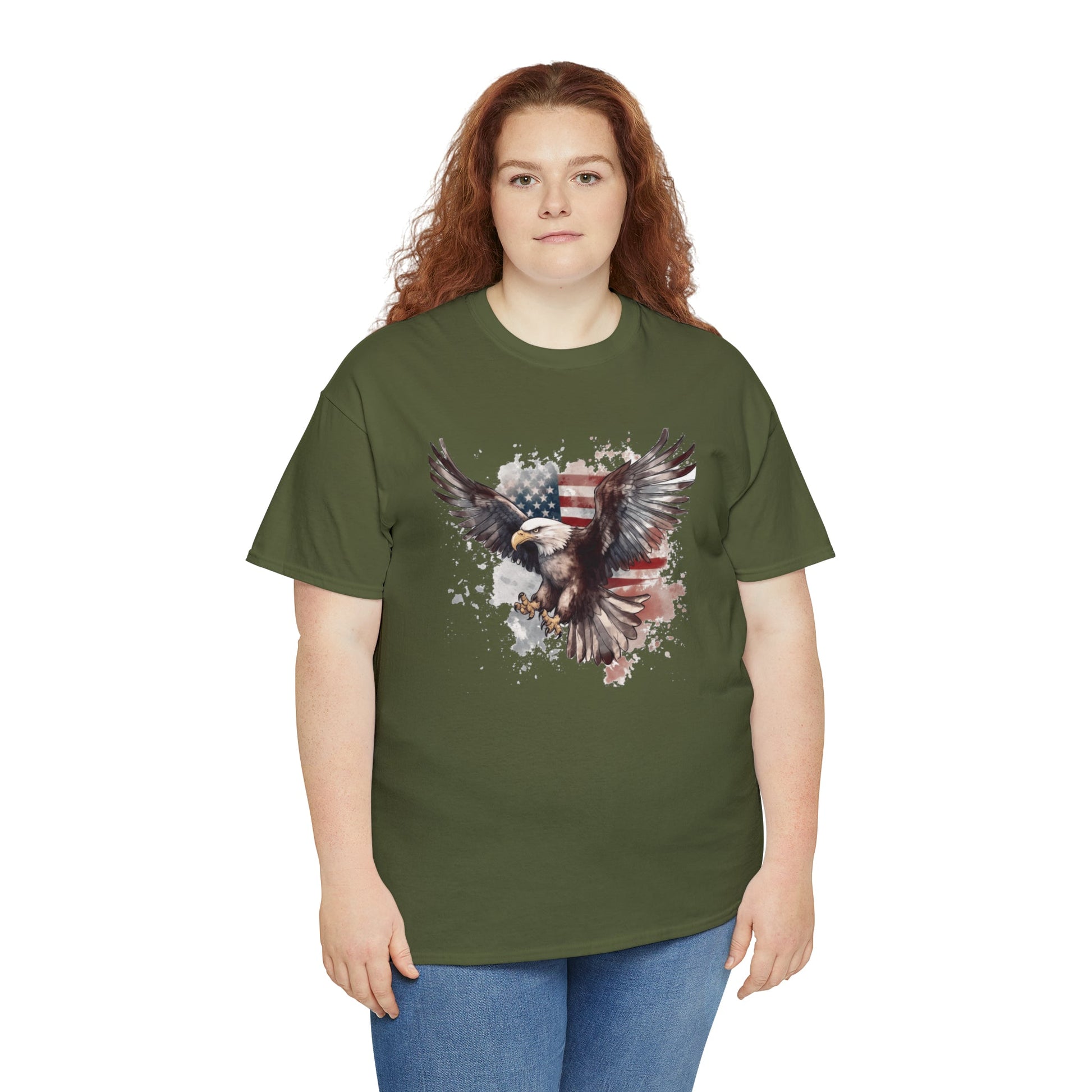 Freedom Eagle in Flight Unisex T-Shirt - PatriotDepot.com