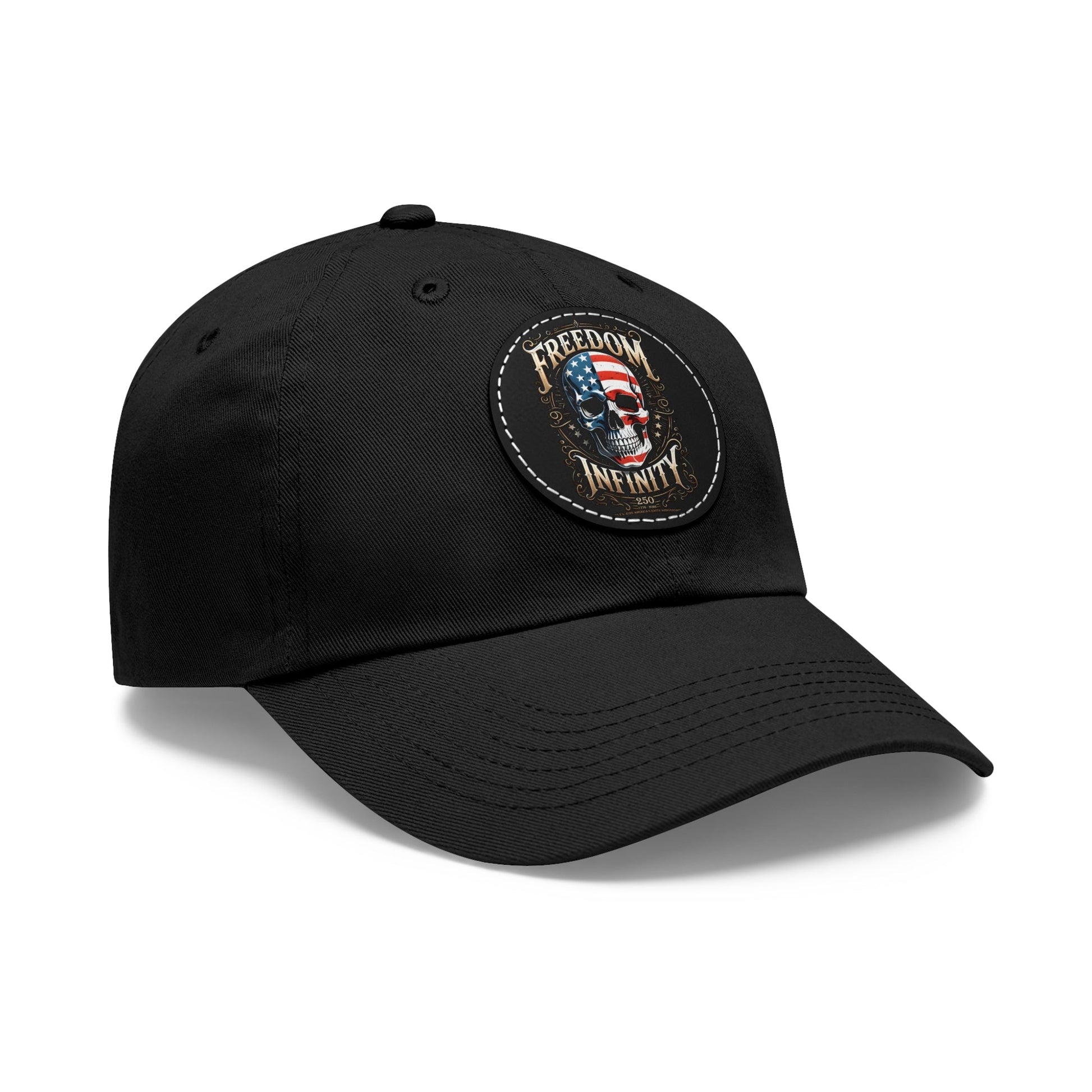 Freedom Infinity 250 Years 1776 - 2026 Leather Patch Hat - PatriotDepot.com