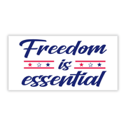Freedom is Essential Bumper Sticker - PatriotDepot.com