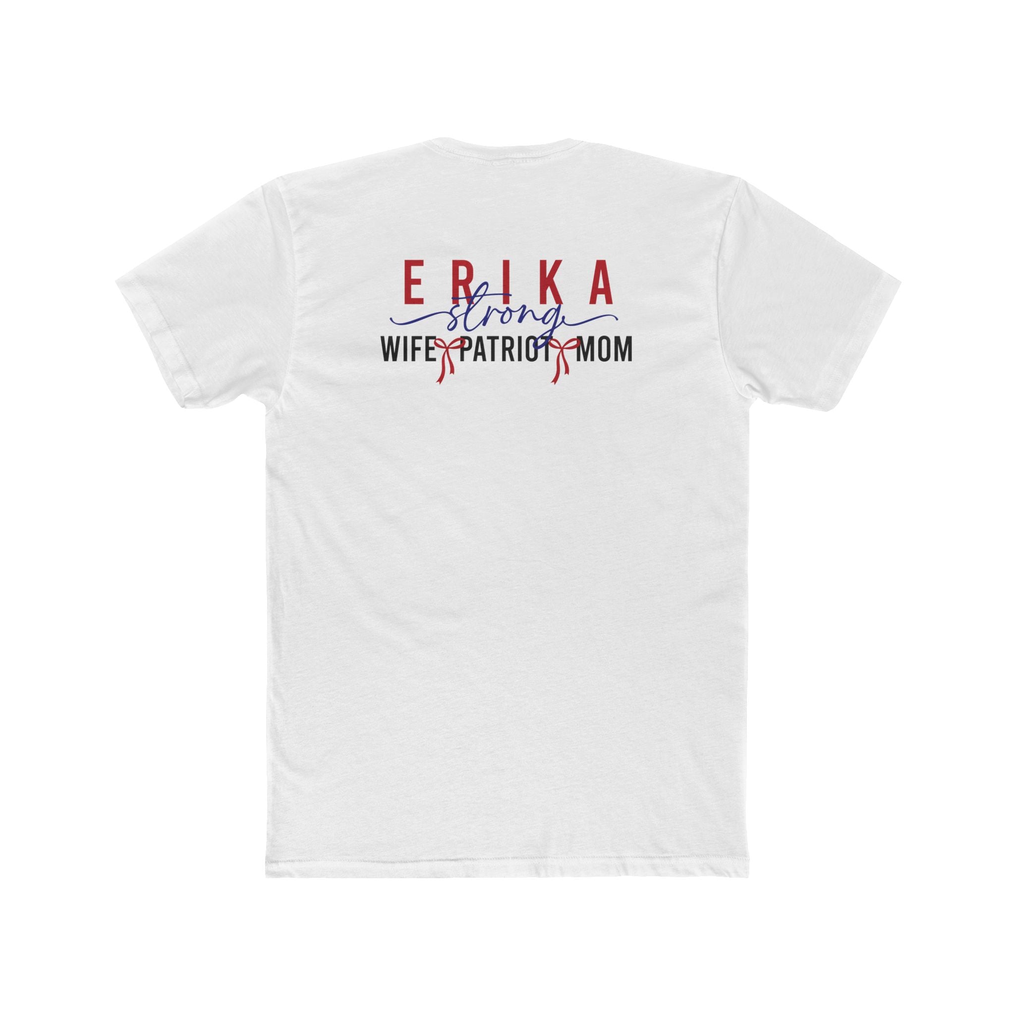 "Freedom Will Prevail" Erika Kirk Strong, Wife, Patriot, Mom T-Shirt - PatriotDepot.com