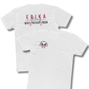 "Freedom Will Prevail" Erika Kirk Strong, Wife, Patriot, Mom T-Shirt - PatriotDepot.com