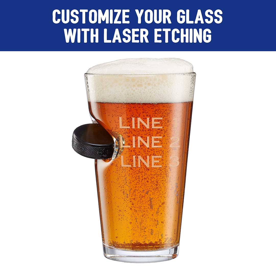 Frozen Rink Reserve: Hockey Puck Embedded Glass Collection - PatriotDepot.com