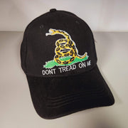 Gadsden Don't Tread on Me Embroidered Hat (Black) - PatriotDepot.com