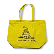 Gadsden Don't Tread on Me Embroidered Heavy Duty Tote Bag - PatriotDepot.com