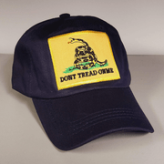 Gadsden Don't Tread on Me Embroidered Patch Hat (Navy) - PatriotDepot.com