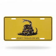 Gadsden "Don't Tread On Me" Live Snake License Plate - PatriotDepot.com