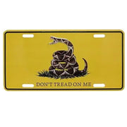 Gadsden "Don't Tread On Me" Live Snake License Plate - PatriotDepot.com