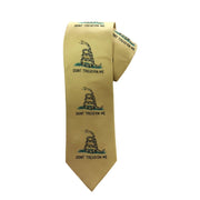 Gadsden Live Snake DTOM Large Pattern Tie - PatriotDepot.com