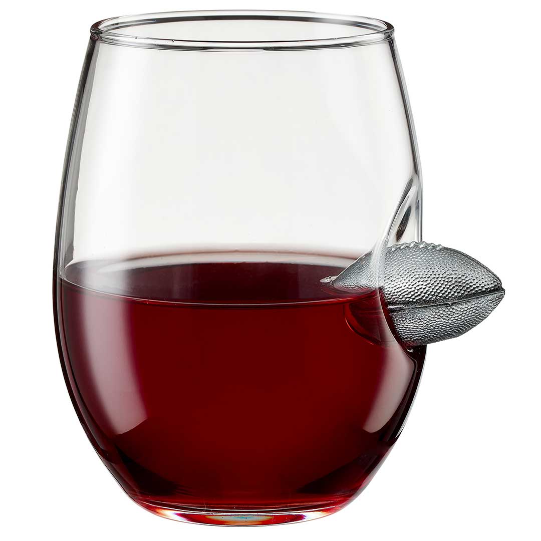 Game Day Embedded Football Glass Collection - PatriotDepot.com
