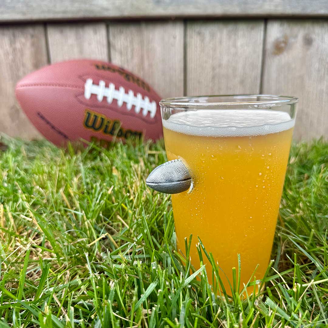 Game Day Embedded Football Glass Collection - PatriotDepot.com