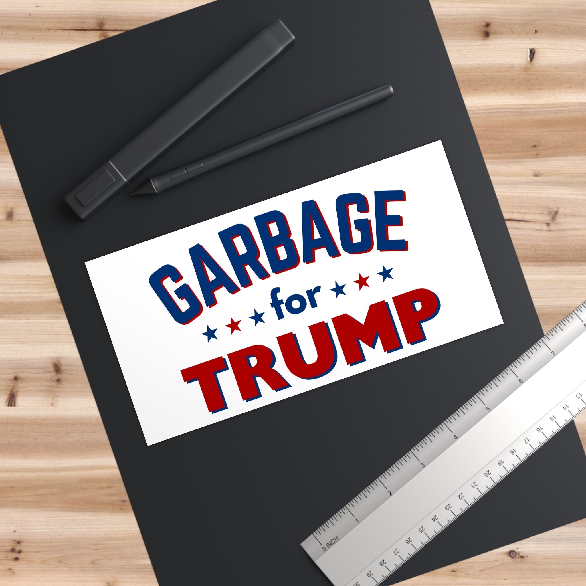 Garbage for Trump Bumper Sticker - PatriotDepot.com
