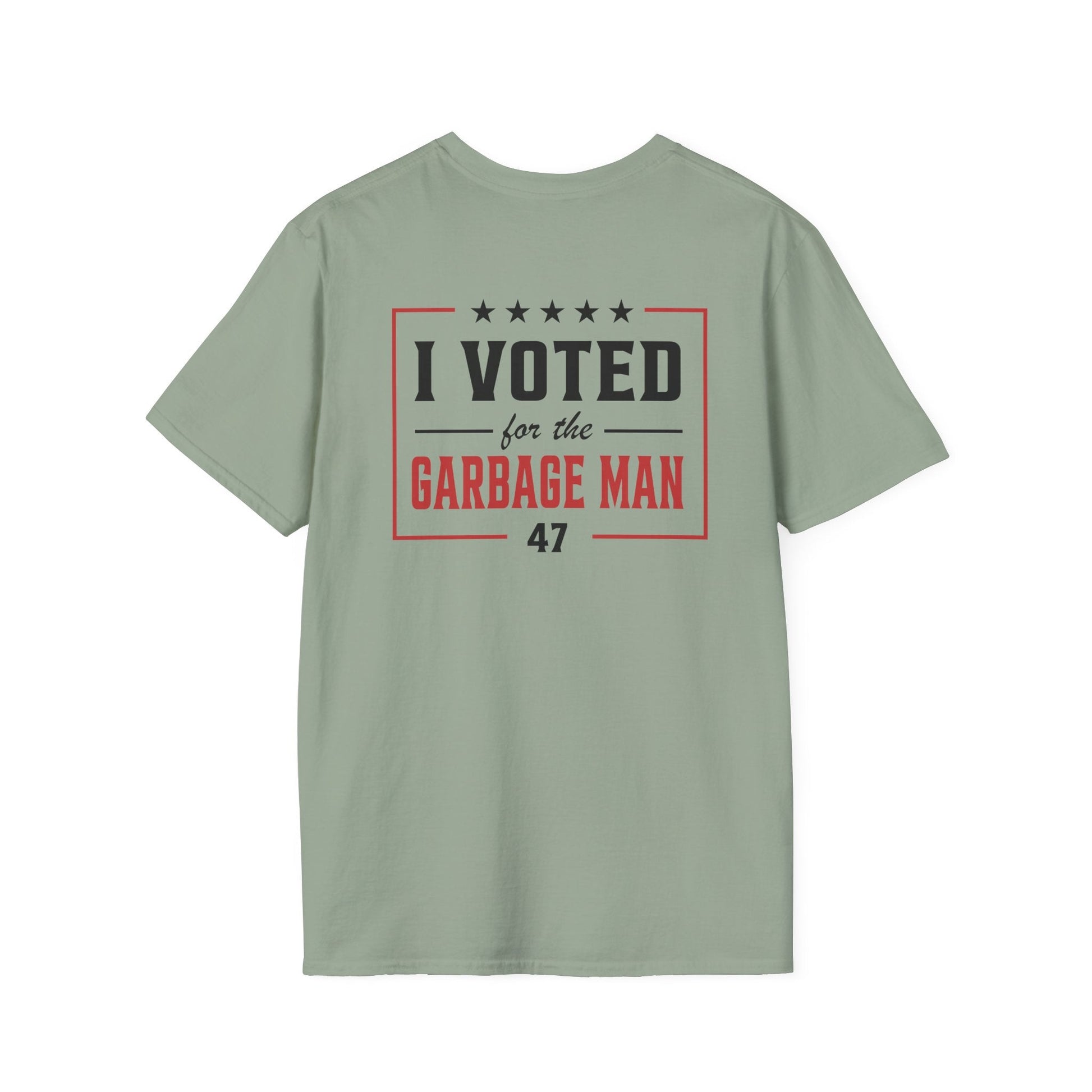 Garbage Team "I Voted For The Garbage Man" 47 T-Shirt (Front/Back Design) - PatriotDepot.com