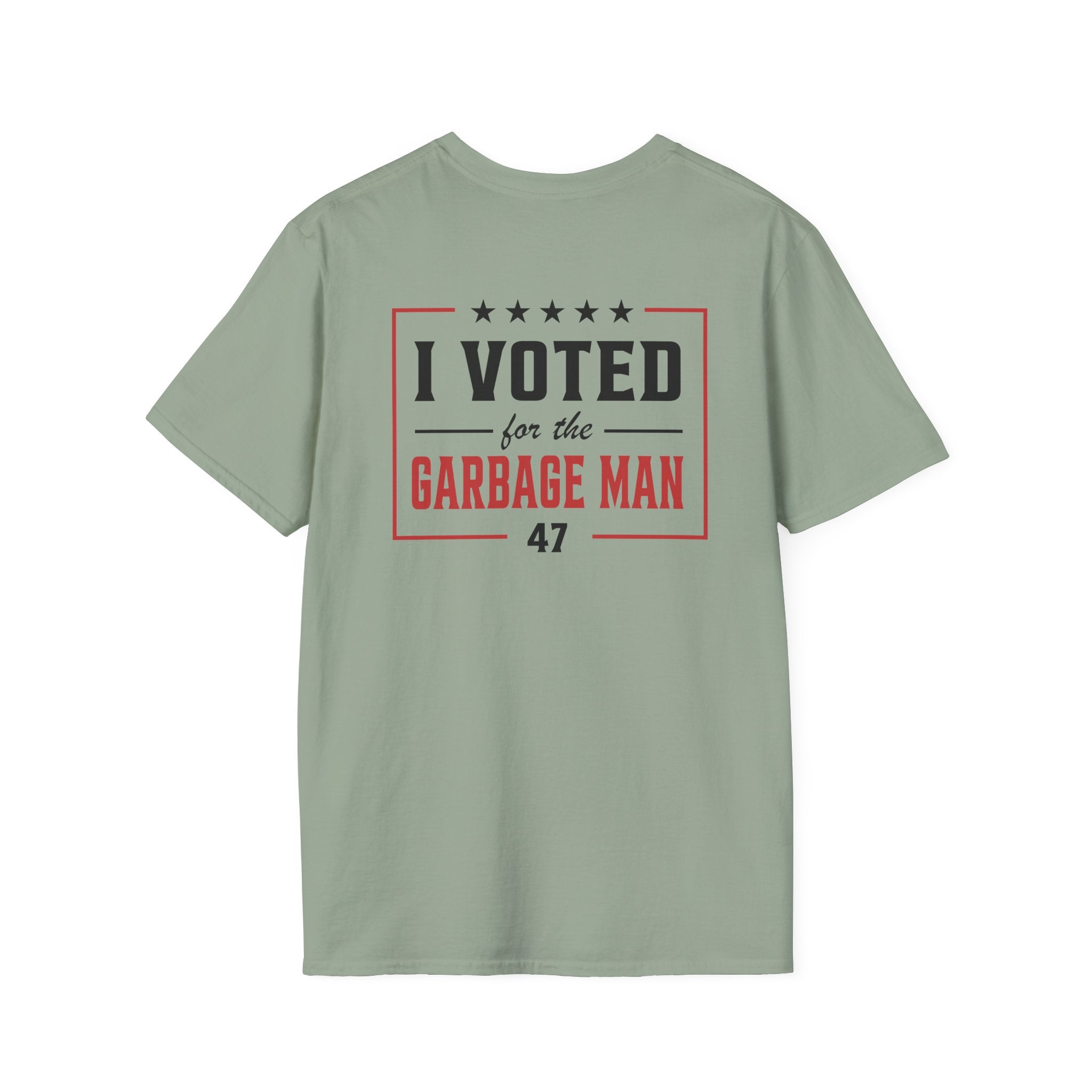 Garbage Team "I Voted For The Garbage Man" 47 T-Shirt (Front/Back Design) - PatriotDepot.com