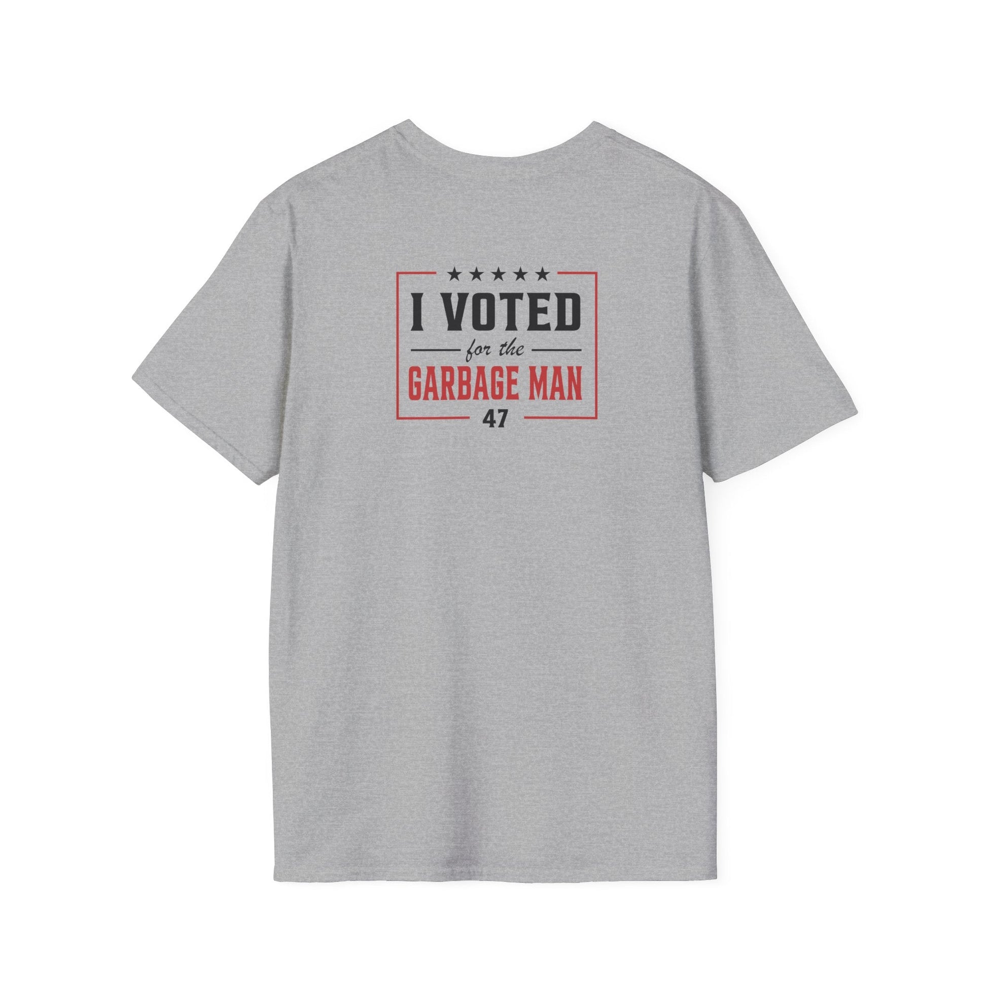 Garbage Team "I Voted For The Garbage Man" 47 T-Shirt (Front/Back Design) - PatriotDepot.com